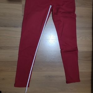 Authentic True Religion Skinny Fit Low Waist Red Pants Size 26